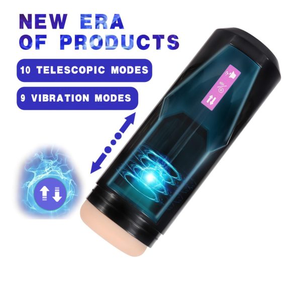 Lonely - mužský masturbátor s pohybem a zvuky - černý