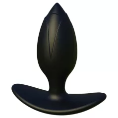   Kangvo - magnetický nafukovací anální kolík s válečkovou kuličkou (černý)