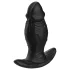 Kangvo - magnetický nafukovací silikonový dildo (černé)