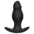 Kangvo - magnetický nafukovací silikonový dildo (černé)