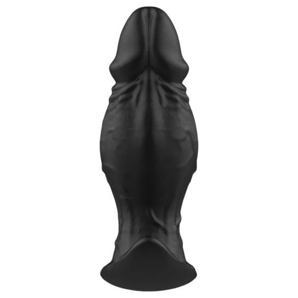 Kangvo - magnetický nafukovací silikonový dildo (černé)