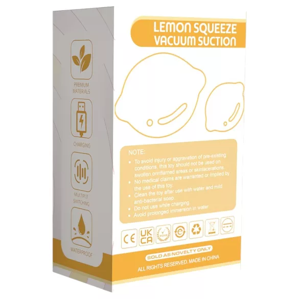 Lemon Squeeze - vibrační stimulátor klitorisu ve tvaru citronu (žlutý)