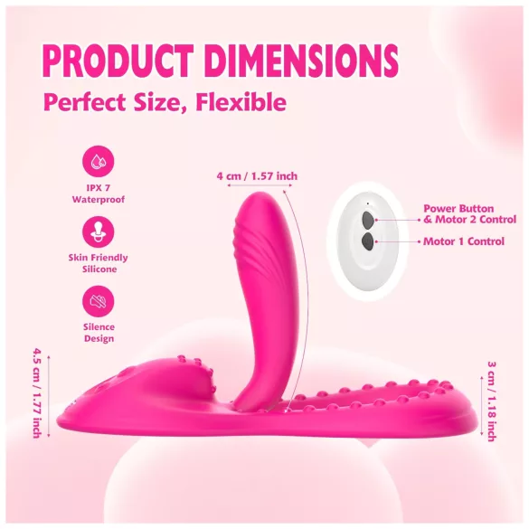 Mroow - flexibilní polštářový vibrátor (růžový)