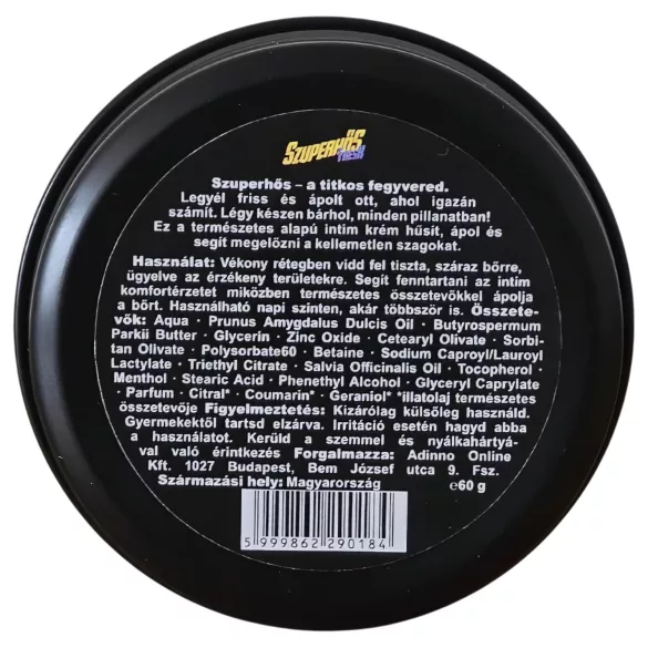Superhrdina Fresh - intimní krémový deodorant pro muže (60 g)
