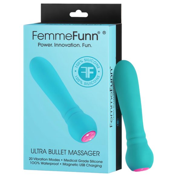 FemmeFunn - minivibrátor pro klitoris - silný výkon - tyrkysová