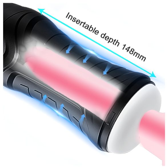 AlvUp - masturbátor sání a vibrace - černý