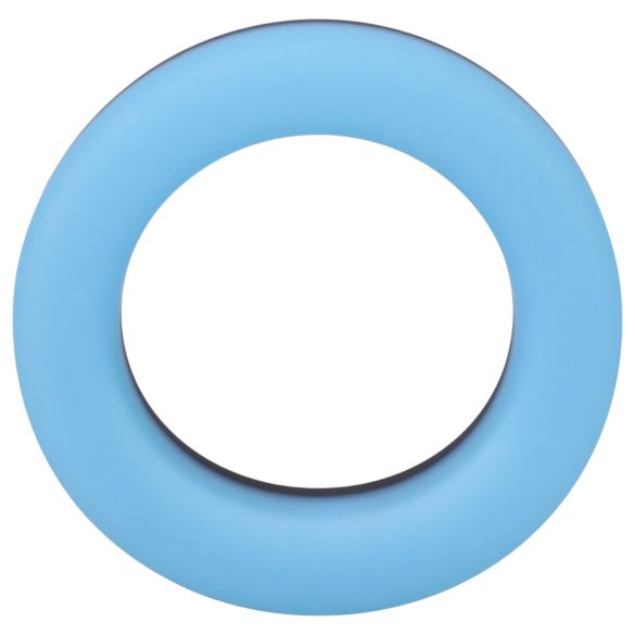 Doc Johnson - vibrační erekční kroužek svítící - modrý