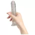 Addiction Crystal - dildo s přísavkou (průhledné) - 18 cm