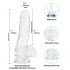 Addiction Crystal - přísavný dildo (průhledný) - 18cm