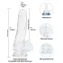Addiction Crystal - dildo s přísavkou (průhledné) - 18 cm