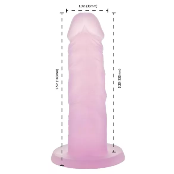 Addiction Coctails - dildo s přísavkou - růžové