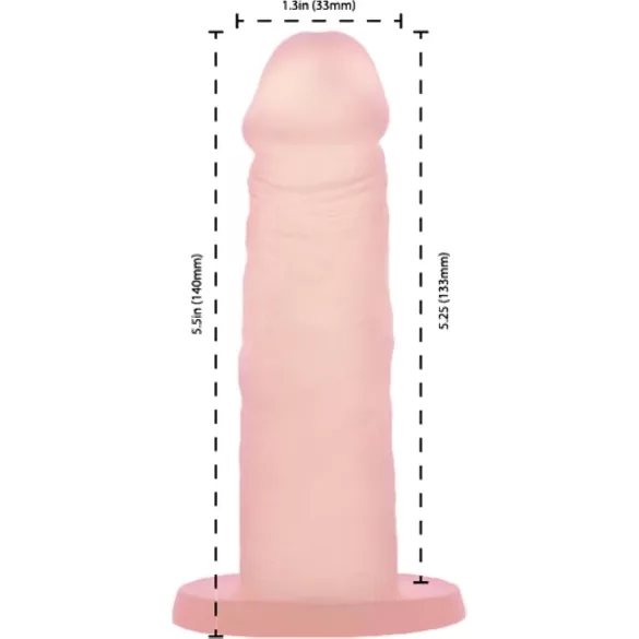 Addiction Cocktails - dildo s přísavkou (meruňkový)