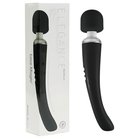 Love Magic Elegance Hůlka - akumulátorový masážní vibrátor (černá)