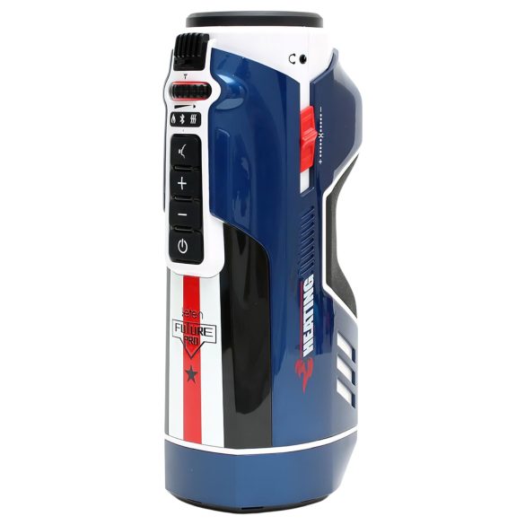 Leten SM Future Pro - automatický masturbátor s tlačením a ohřevem - modrý