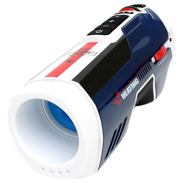 Leten SM Future Pro - automatický masturbátor s tlačením a ohřevem - modrý