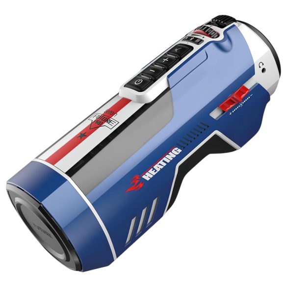 Leten SM Future Pro - automatický masturbátor s tlačením a ohřevem - modrý