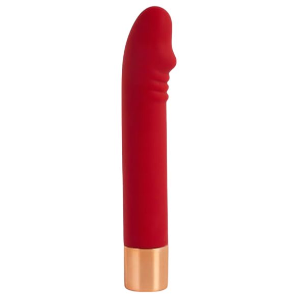 Kouzelný Vibe Dick - akumulátorový G-bod vibrátor (červený)