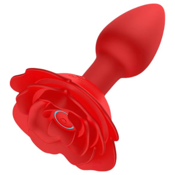 Růžový Plug - bezdrátový nabíjecí anální vibrátor (červený)