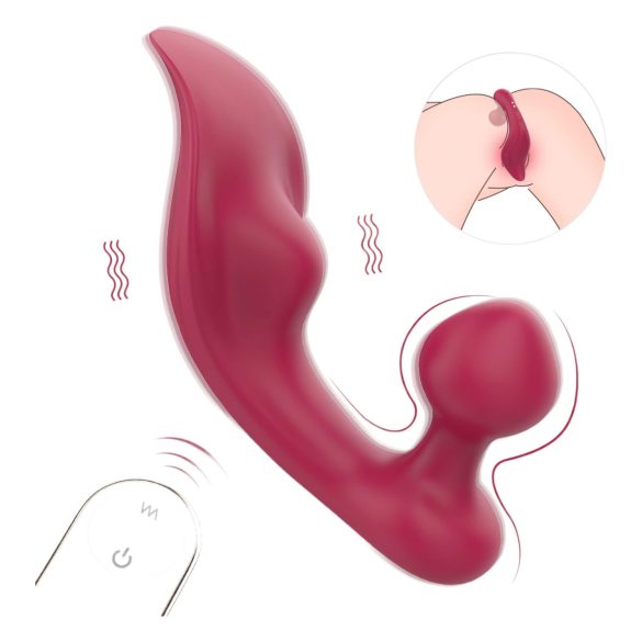 Sex HD Chomper - klitoriální a anální vibrátor (červený)