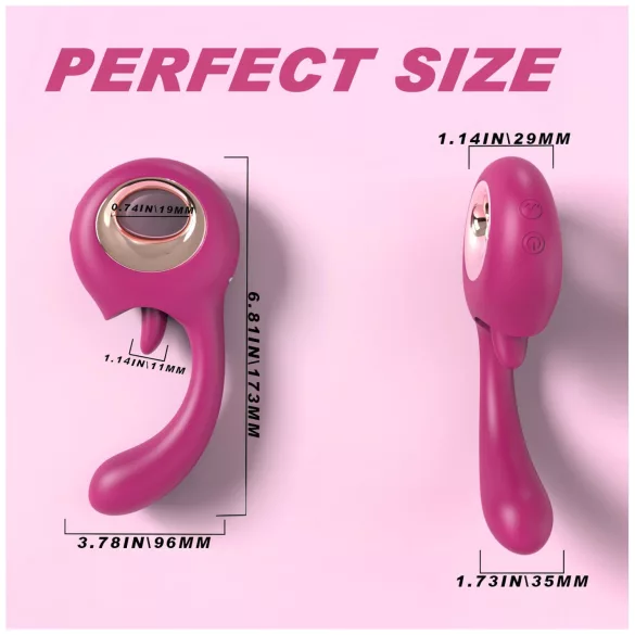 Sex HD - lízací a G‑bodový vibrátor (červený)