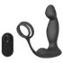 Sex HD Virgil - vibrátor na prostatu s kroužky na penis a varlata - černý