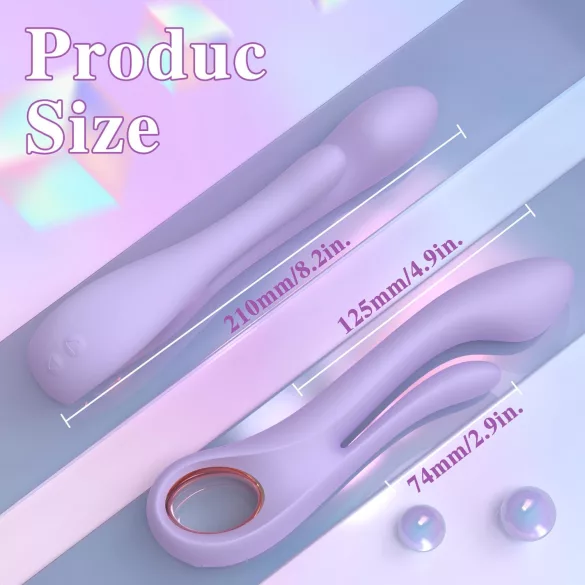 Sex HD Kaethe - vibrátor na klitoris s ramenem - fialový