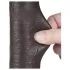 Lovetoy - realistický dildo s přísavkou - dvouvrstvý - 20,8 cm - hnědý