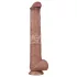 Lovetoy - oboustranný XXL dildo - 36,5 cm - tělová barva