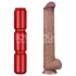 Lovetoy - oboustranný XXL dildo - 36,5 cm - tělová barva