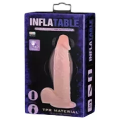   Baile Inflatable - nafukovací realistický vibrátor (přírodní)