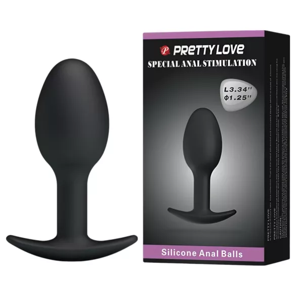 Pretty Love - anální dildo - černé