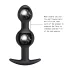 Pretty Love - anální dildo s vnitřní kuličkou - černé