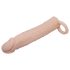 Pretty Love - vibrační nástavec na penis (přírodní)