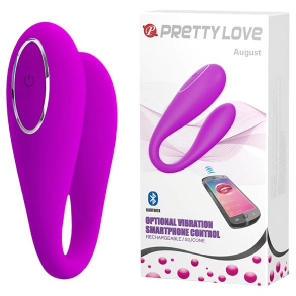 Růžový Pretty Love August - chytrý G-bod a klitoris vibrátor s akumulátorem
