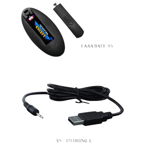 Pretty Love - anální vibrátor s posuvným pohybem - černý