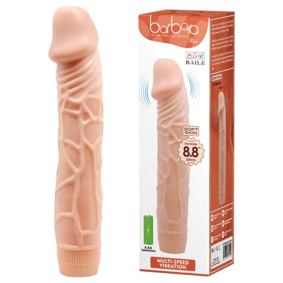 Baile Barbara - realistický vibrátor - 22 cm (přírodní)