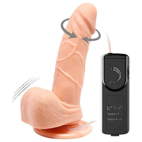 Baile Barbara Mark - realistický rotační vibrátor - 15cm (tělový)