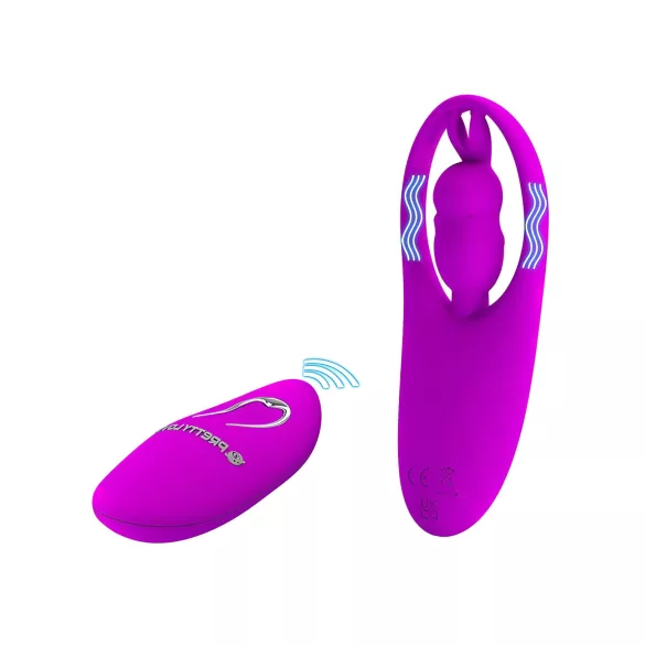 Pretty Love - vibrátor s králičími oušky - stimulátor klitorisu - růžový