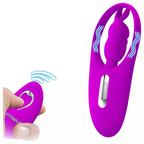 Pretty Love - vibrátor s králičími oušky - stimulátor klitorisu - růžový