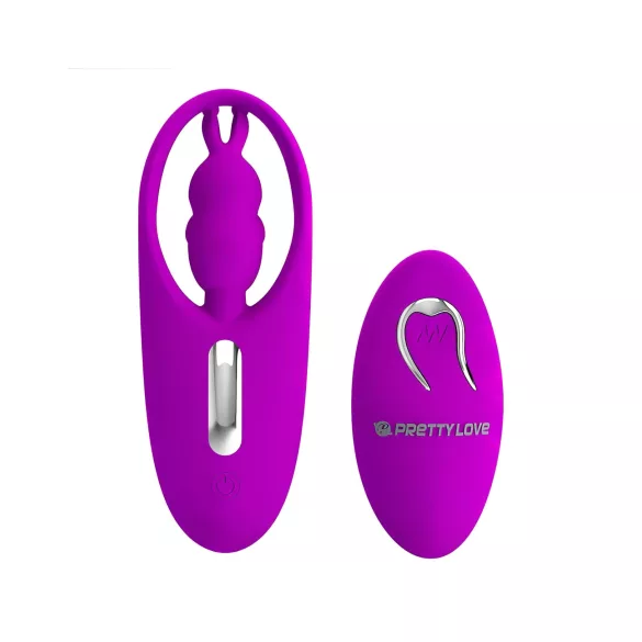 Pretty Love - vibrátor s králičími oušky - stimulátor klitorisu - růžový