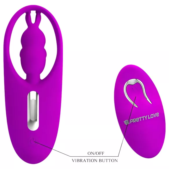Pretty Love - vibrátor s králičími oušky - stimulátor klitorisu - růžový
