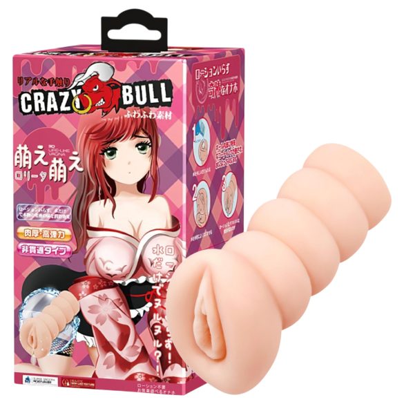 Crazy Bull - masturbátor vagína - realistická - naturální barva