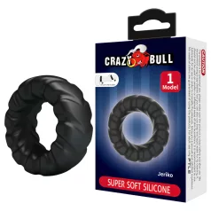 Crazy Bull - extra silný erekční kroužek - černý