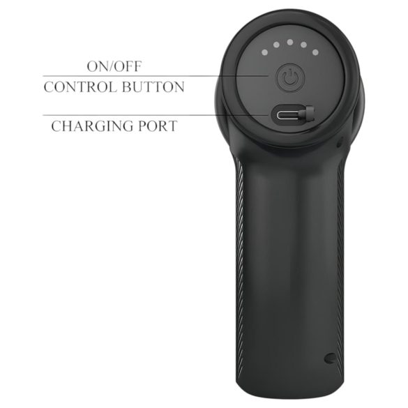 Pretty Love - vibrátor s pohyblivou hlavicí - černý