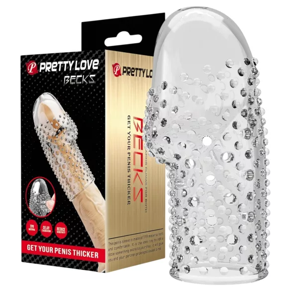 Pretty Love Becks - návlek na penis - transparentní