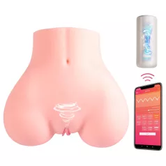   Vibeconnect - chytrý masturbátor torzo - realistický - naturální