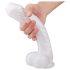 Realistický bílý dildo s přísavkou Martin HD