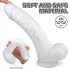 Sex HD Martin - realistický dildo s přísavkou a varlaty - bílý