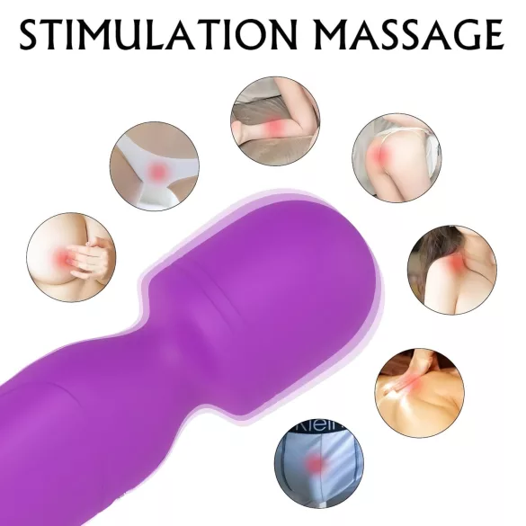 Sex HD Iris - vibrační masážní pomůcka s ohřevem, 2 motory - fialová