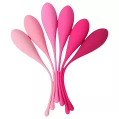 Sex HD Eggs - kegel kuličky sada 6 ks - růžové
